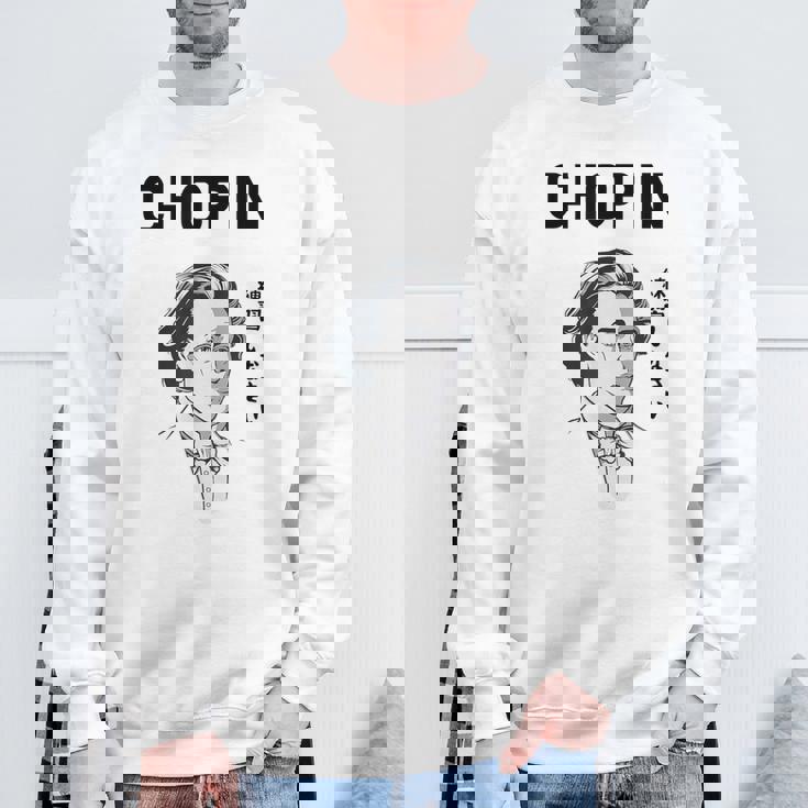 ショパン 練習しなさい ピアノ ピアノ教室 クラシック音楽 ジャズ音楽 ピアノ好き ネタ おもしろ スウェットシャツ 高齢者への贈り物