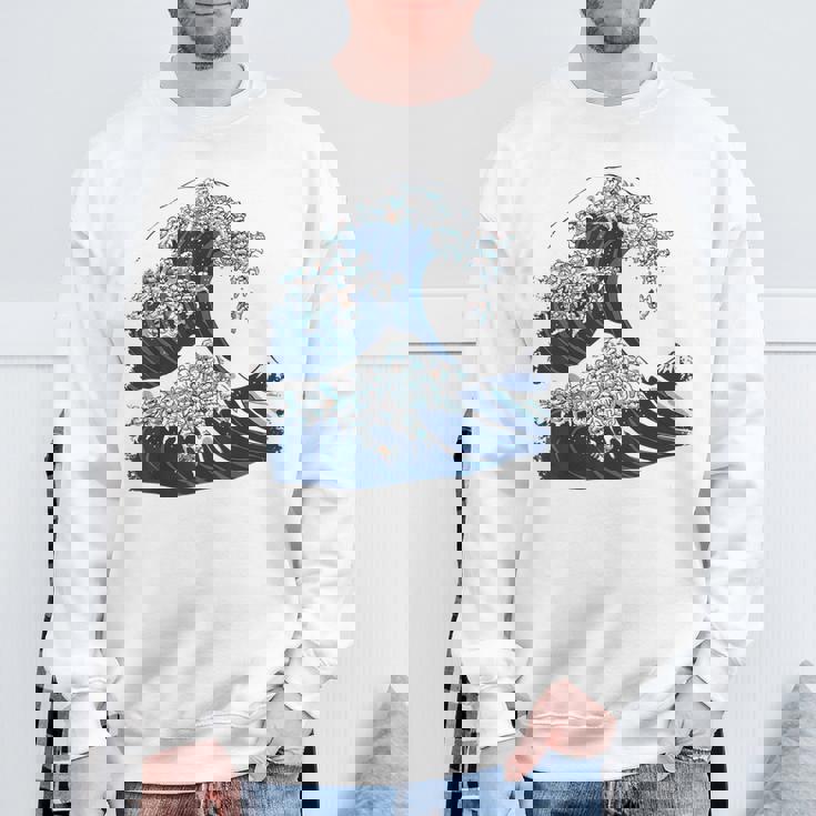 シーズーの偉大な波 スウェットシャツ 高齢者への贈り物