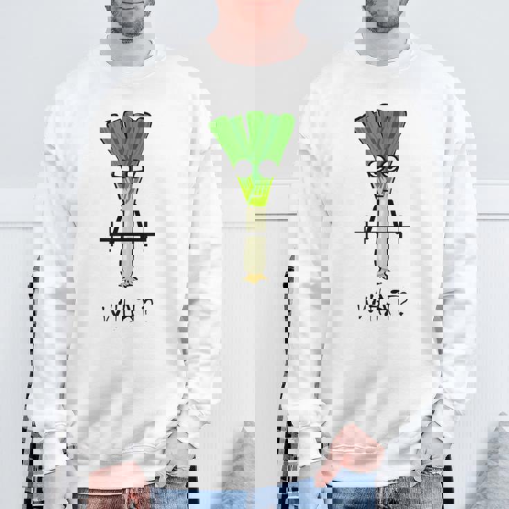 ジムでのトレーニングのための面白いネギフィットネスギフト スウェットシャツ 高齢者への贈り物