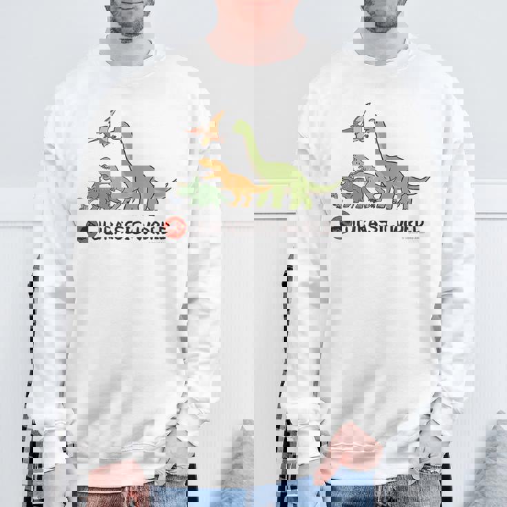 ジュラシック・ワールド Dinosaurs Loose Illust スウェットシャツ 高齢者への贈り物