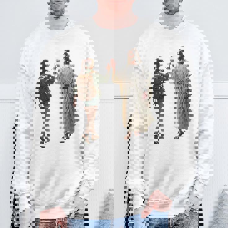 ジーザス Give Me The Five スウェットシャツ 高齢者への贈り物