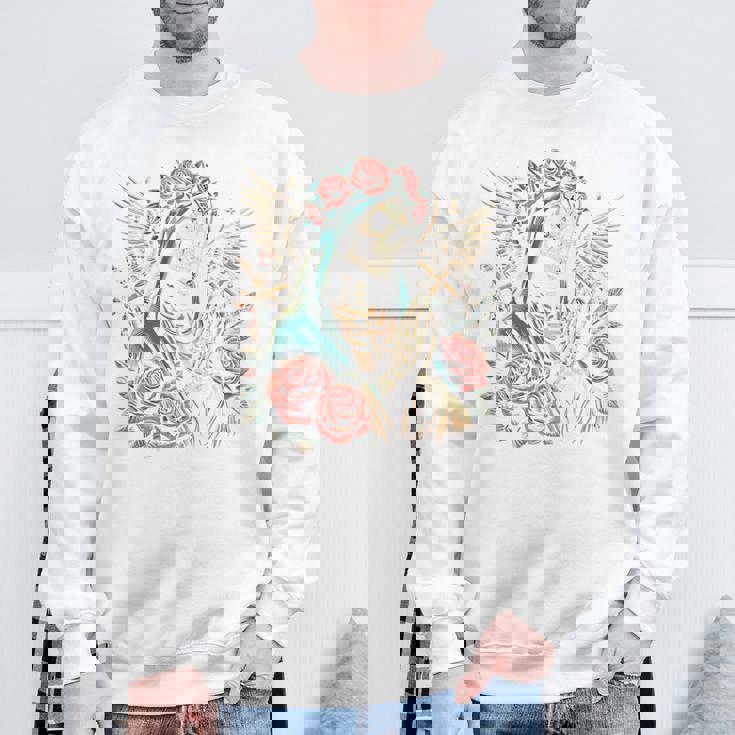 スカル サンタ ムエルテ 長袖tシャツ スウェットシャツ 高齢者への贈り物