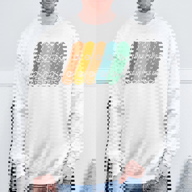 スケート スケーター スケートボード ビンテージ スウェットシャツ 高齢者への贈り物