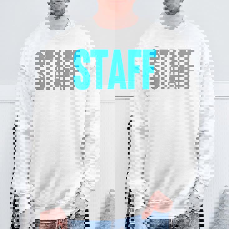 スタッフ イベント 衣装 クルー 音楽祭 バックプリント ワーカー スウェットシャツ 高齢者への贈り物