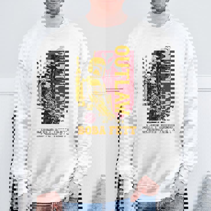 スターウォーズ ボバ・フェットの本 アウトロー 叙事詩 レトロ ポートレート スウェットシャツ 高齢者への贈り物