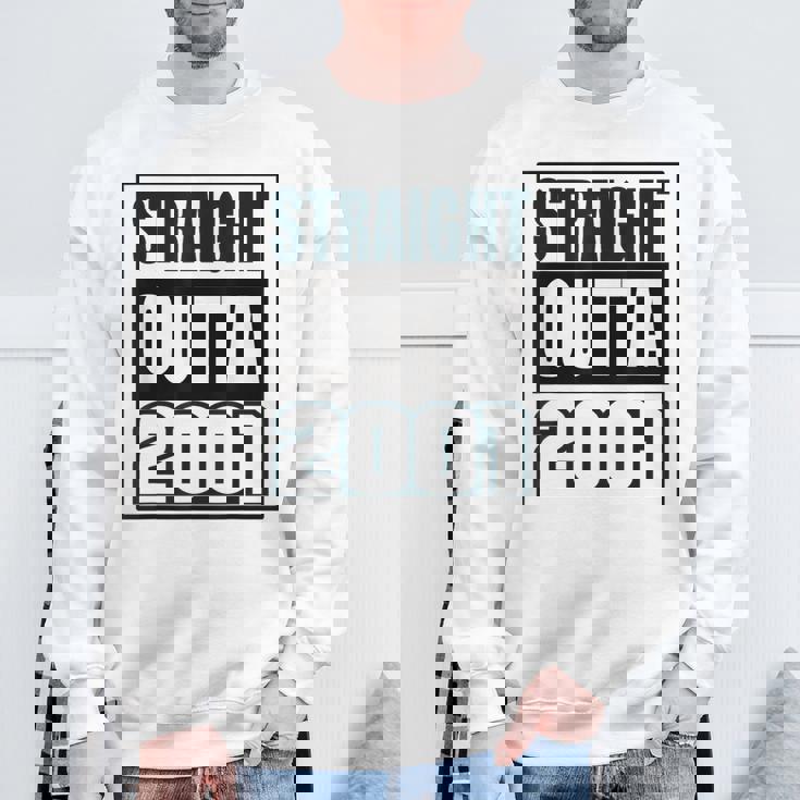 ストレイト・アウタ 2001 バースデー 2001 年生まれ 2001 ヴィンテージ スウェットシャツ 高齢者への贈り物