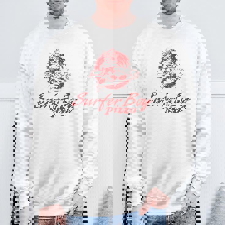 ストレンジャー・シングス サーファーボーイ ピザ 広告 サーフ デリバリー レトロ スウェットシャツ 高齢者への贈り物