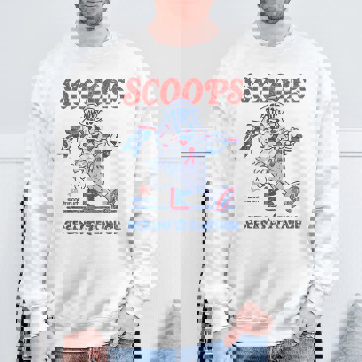 ストレンジャー・シングス スクープ アホイ アイスクリーム マスコット スターコート レトロ スウェットシャツ 高齢者への贈り物