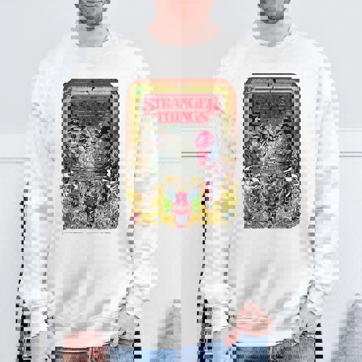 ストレンジャー・シングス プロモコミック The Partyecna セピア ヴィンテージ スウェットシャツ 高齢者への贈り物