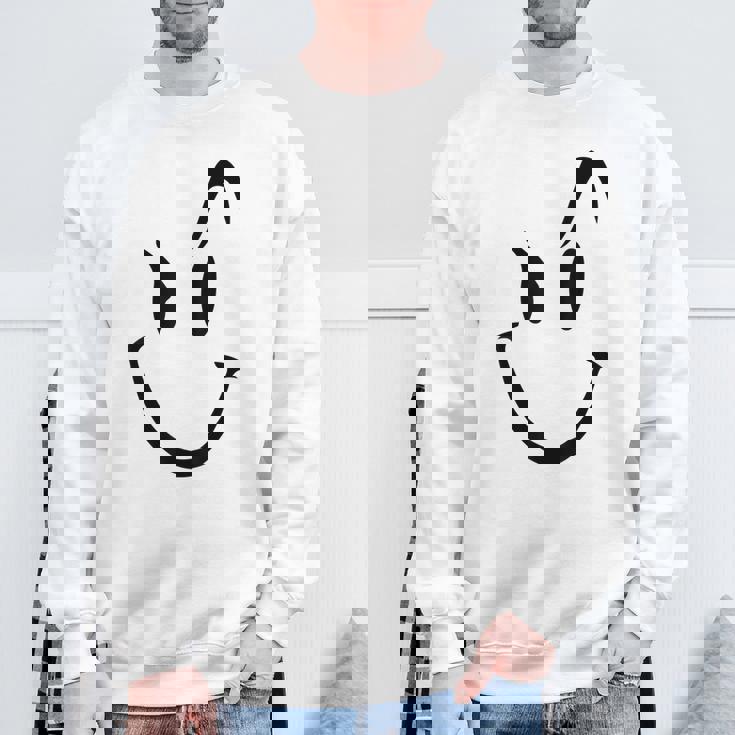 スマイリーシャツ スマイリーフェイス かわいいグラフィック スウェットシャツ 高齢者への贈り物