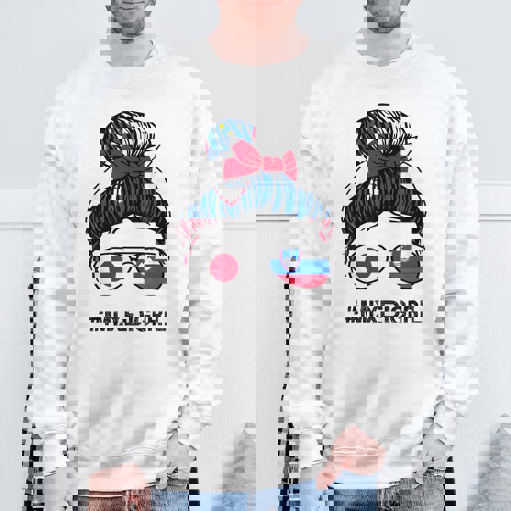 スロベニア 日本国旗 スロベニア 日本の散らかったお団子 スウェットシャツ 高齢者への贈り物