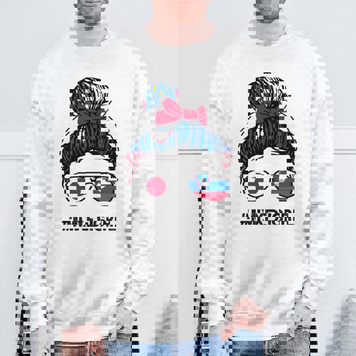 スロベニア 日本国旗 スロベニア 日本の散らかったお団子 長袖tシャツ スウェットシャツ 高齢者への贈り物