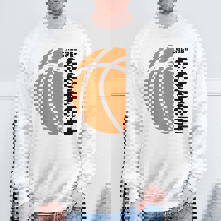 スーパー コーチ バスケットボール スポーツ バスケットボール コーチ Basketball Coach スウェットシャツ 高齢者への贈り物