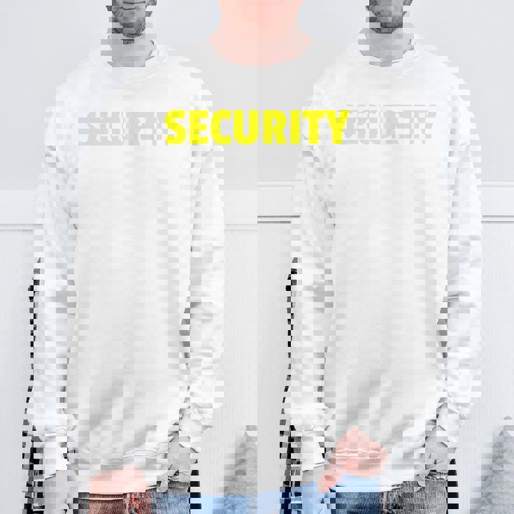 セキュリティスタッフやボディガードのためのセキュリティバックプリントデザイン スウェットシャツ 高齢者への贈り物