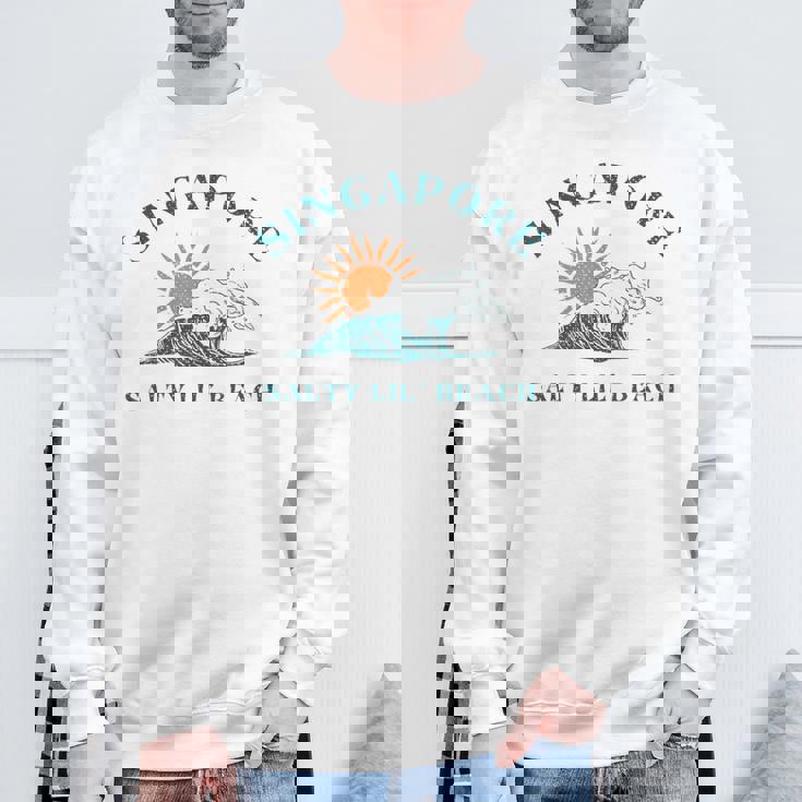 ソルティ リル ビーチ シンガポール 旅行 お土産 シンガポール スウェットシャツ 高齢者への贈り物