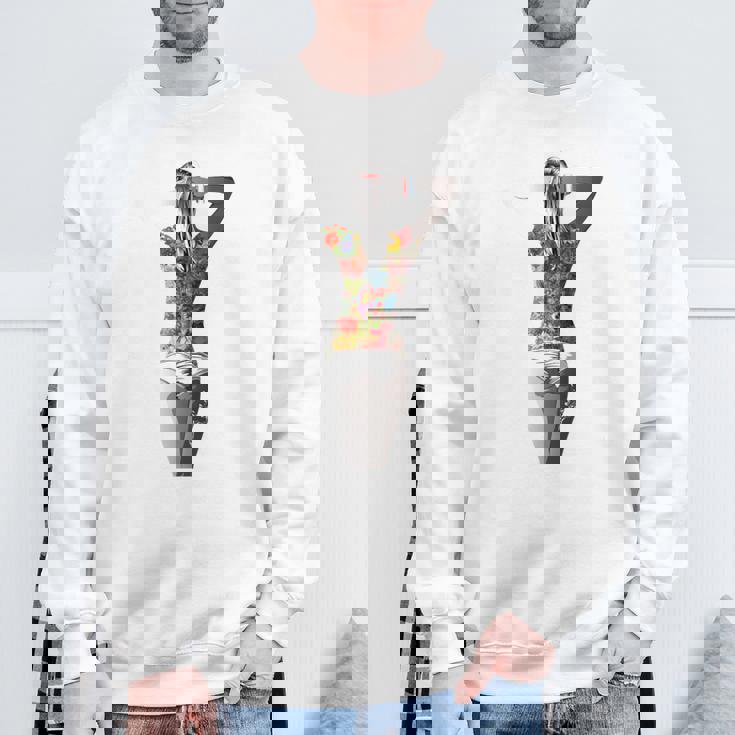 タトゥー レディース アートtシャツ モチーフ セクシータトゥー レディース メンズ スウェットシャツ 高齢者への贈り物