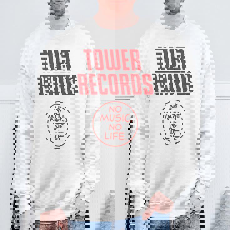 タワーレコード 音楽 レトロ ヴィンテージ 生活 スウェットシャツ 高齢者への贈り物