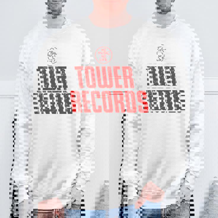 タワーレコードミュージック レトロ ヴィンテージ スウェットシャツ 高齢者への贈り物