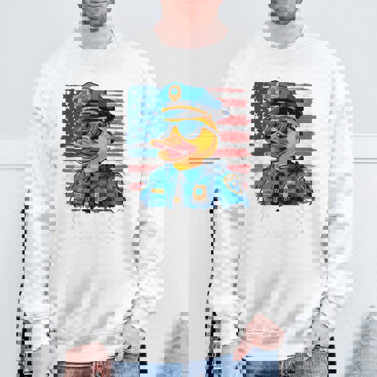 ダックパトロールファニーポリスダック スウェットシャツ 高齢者への贈り物