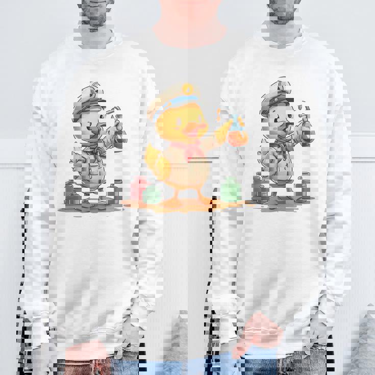 ダックビーイング・ア・オイラー、キュートなデザイン。 スウェットシャツ 高齢者への贈り物