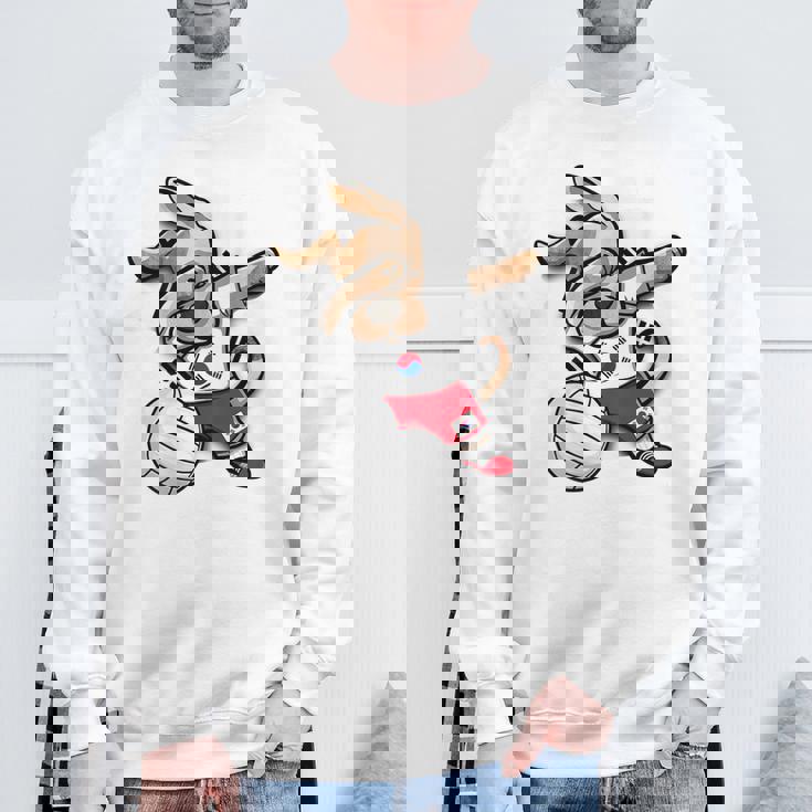 ダビング犬 韓国 バレーボール ラバー ジャージ 韓国国旗 スウェットシャツ 高齢者への贈り物