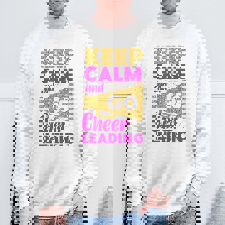 チア チアリーディング Keep Calm And Go チアリーディング スウェットシャツ 高齢者への贈り物