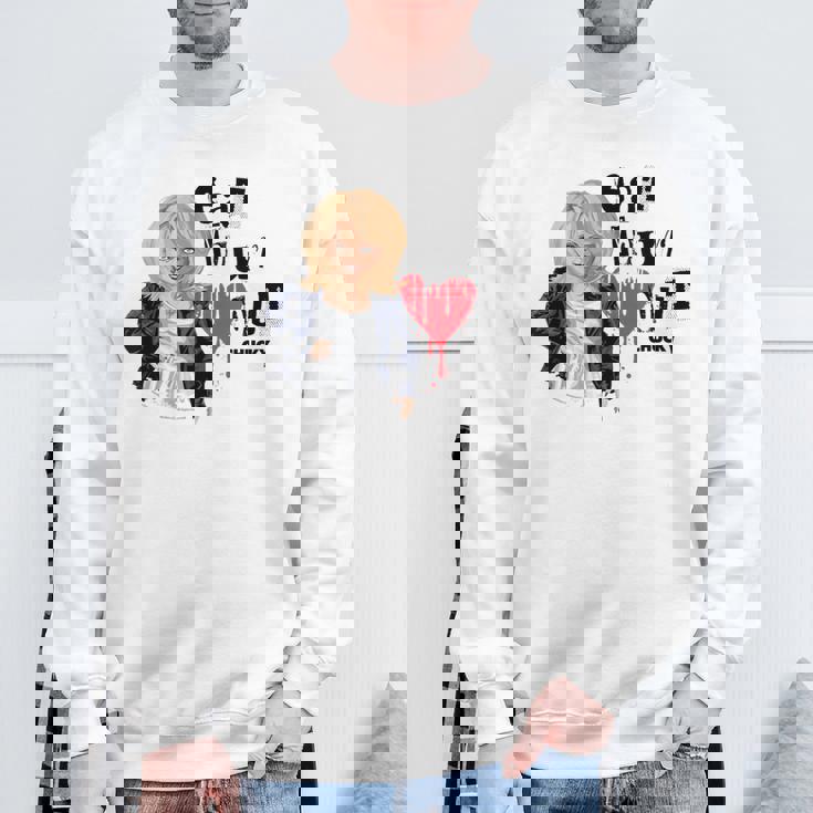 チャッキー・ティファニー・イート・ユア・ハート・アウト・バレンタイン スウェットシャツ 高齢者への贈り物