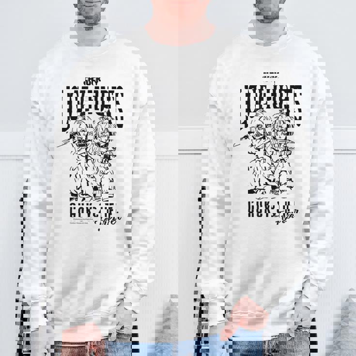 チャッキー＆ティフ・フォーエヴァー・ラブ・ハーツ スウェットシャツ 高齢者への贈り物