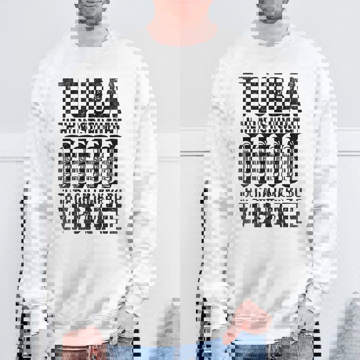 チューバ 振動させる楽器 ミュージシャン チューバ スウェットシャツ 高齢者への贈り物