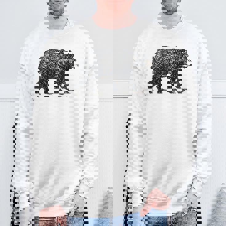 ツキノワグマ 動物愛好家 野生動物 自然 ハイキング ギフト スウェットシャツ 高齢者への贈り物