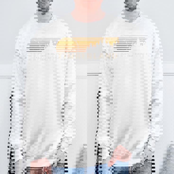 ティンバーランド Nc ビンテージ エバーグリーン サンセット 80年代レトロ 長袖tシャツ スウェットシャツ 高齢者への贈り物