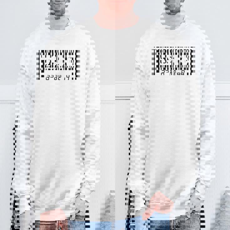 テクノ バーコード 303 808 909 スウェットシャツ 高齢者への贈り物