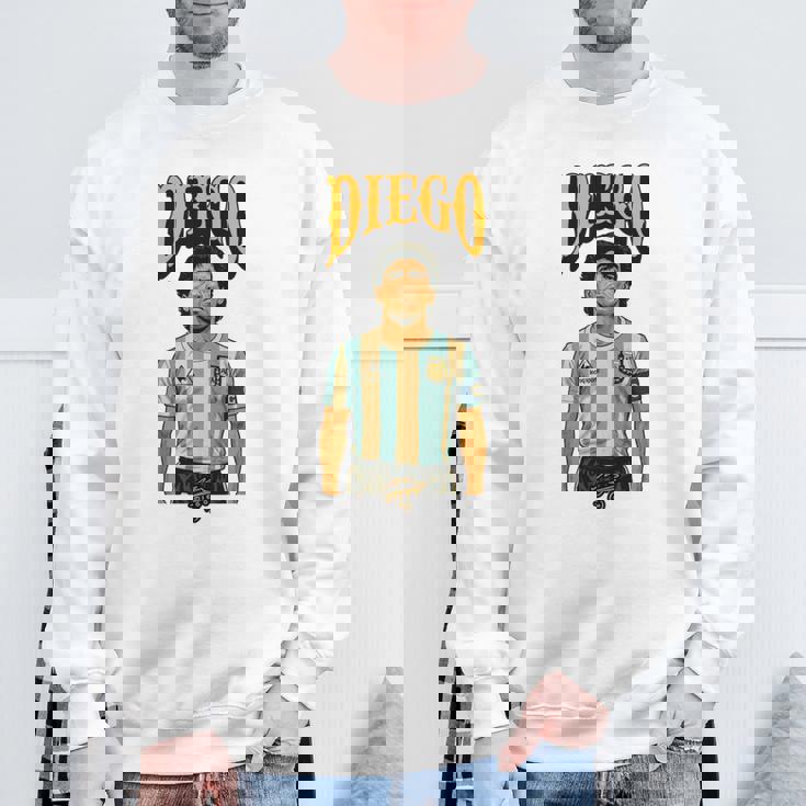 ディエゴ アルマンド マラドーナ アルゼンチン 長袖tシャツ スウェットシャツ 高齢者への贈り物