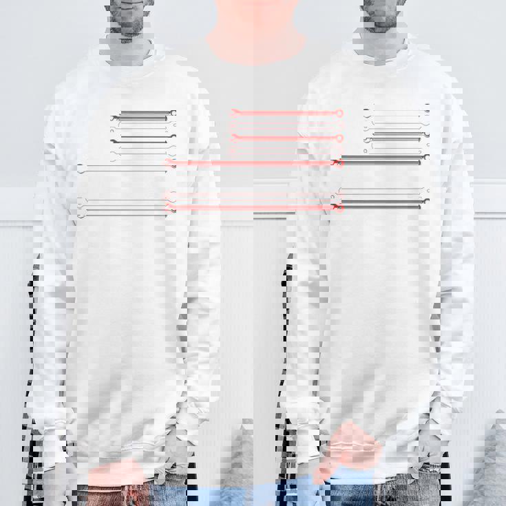 ディーゼル アメリカ国旗 愛国心が強いディーゼル整備士 長袖tシャツ スウェットシャツ 高齢者への贈り物