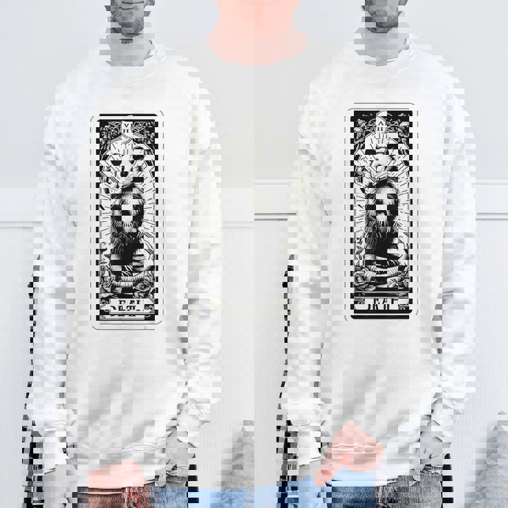 デス・ポッサム・タロット・カード 死神 ゴス ブラッククラフト オポッサム スウェットシャツ 高齢者への贈り物