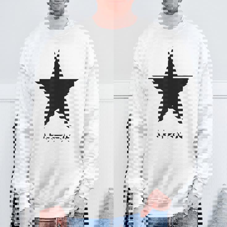 デヴィッド・ボウイ音楽ロックスターロゴ スウェットシャツ 高齢者への贈り物