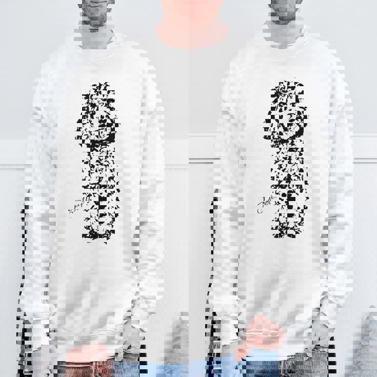 トイプードル かわいい犬好きのギフト レディース スタンダードプードル メンズ スウェットシャツ 高齢者への贈り物