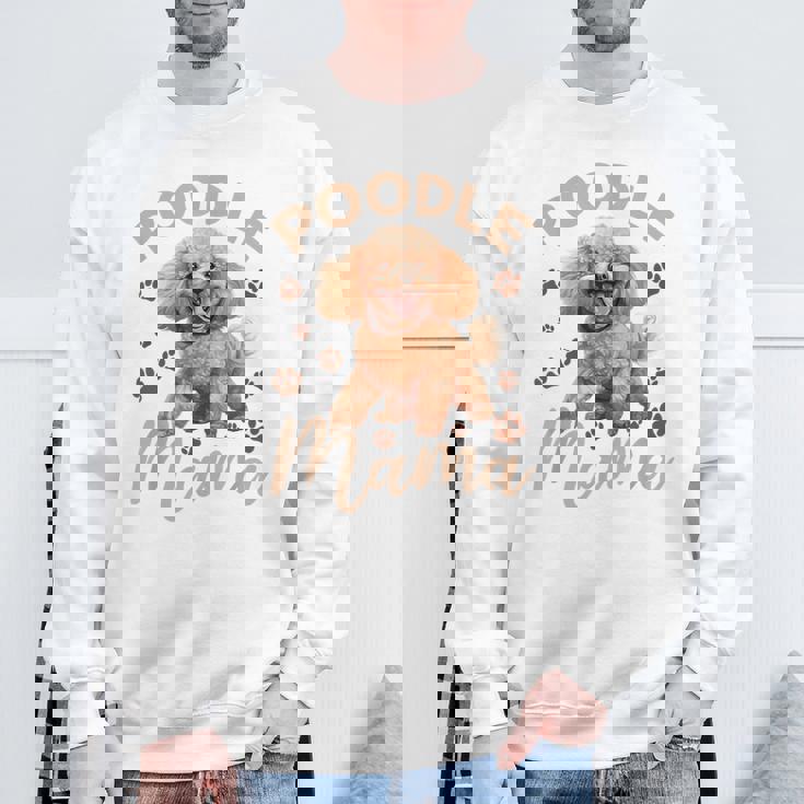 トイプードル 犬種 ペットプードル ママ スウェットシャツ 高齢者への贈り物