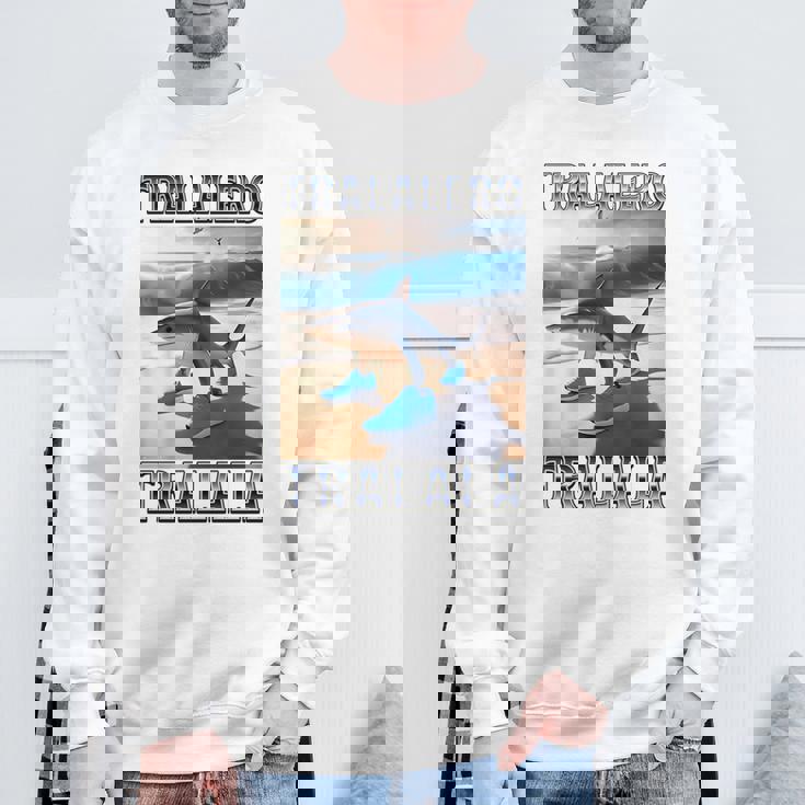 トララレロトララーラ-イタリアンブレインロットミーム 長袖tシャツ スウェットシャツ 高齢者への贈り物