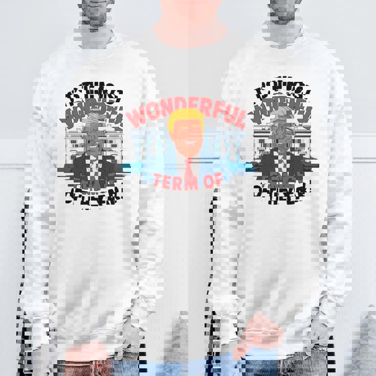 トランプ 今年一番素晴らしい用語 クリスマス 長袖tシャツ スウェットシャツ 高齢者への贈り物