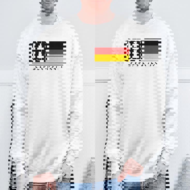 ドイツ 国旗 ドイツ カントリーコード Gerスポーツゲーム アスリート スウェットシャツ 高齢者への贈り物