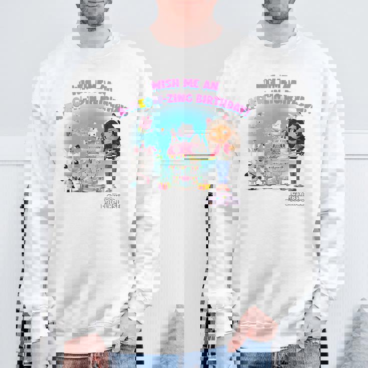 ドリームワークス ギャビーのドールハウス A-ニャーザリング 誕生日 スウェットシャツ 高齢者への贈り物