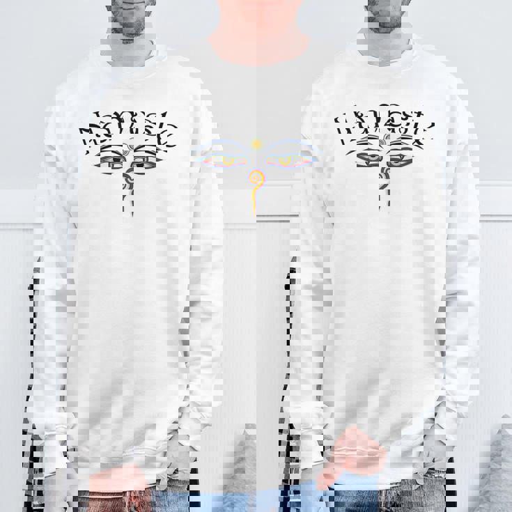 ナマステ ブッダの目 スウェットシャツ 高齢者への贈り物