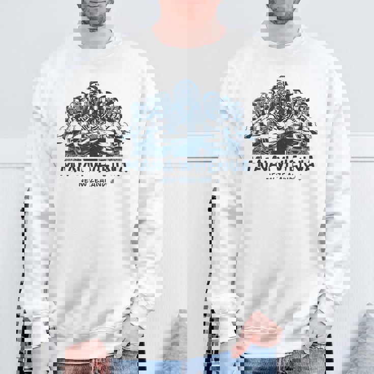 ニュージーランドのマオリ戦士がハカを披露 スウェットシャツ 高齢者への贈り物