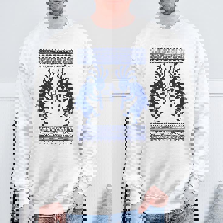 ネイティブアメリカン カルチャー ココペリ ミュージシャンボーダー 1 楽しい スウェットシャツ 高齢者への贈り物