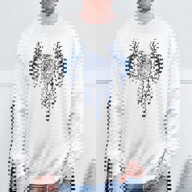 ネイティブアメリカン ココペリ クジラ ドリームキャッチャー 9 ファンファン ファン スウェットシャツ 高齢者への贈り物