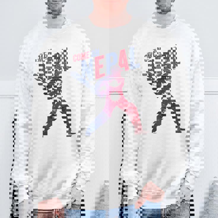 ネパールクリケットジャージ 2024 ネパール国旗サポーター クリケットファン スウェットシャツ 高齢者への贈り物