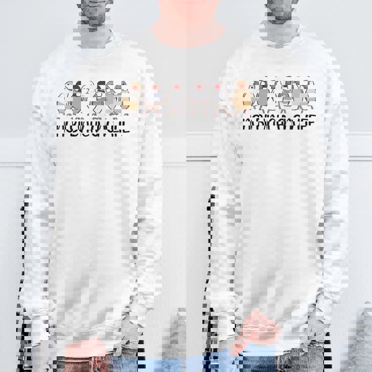 ノーブンチョウノーライフ 鳥好き 文鳥好き 文鳥の飼い主 おもしろ 可愛い ブンチョウ 文鳥 スウェットシャツ 高齢者への贈り物