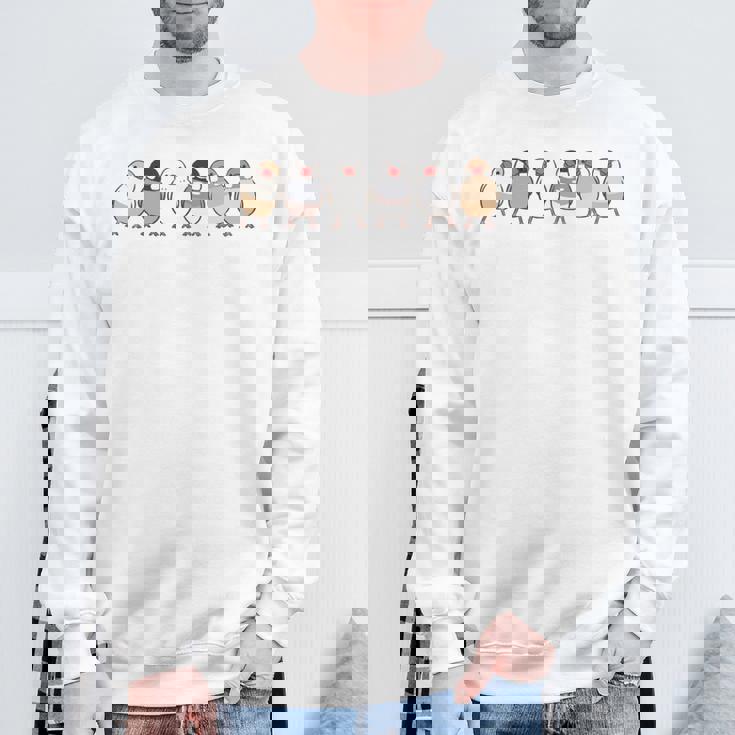 ノーブンチョウノーライフ 鳥好き 文鳥好き 文鳥の飼い主 おもしろ 可愛い ブンチョウ 文鳥 長袖tシャツ スウェットシャツ 高齢者への贈り物