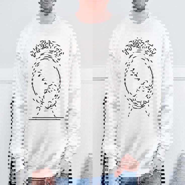 ハムスター 寝る ダイエット リバウンド メンズ レディース キッズ かわいい おもしろ ハムスター好き スウェットシャツ 高齢者への贈り物